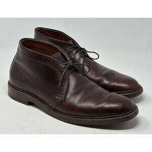 Alden Chukka Boots Men’s 11 B/D Brown Chromexcel Lace Up Leather Sole Shoes